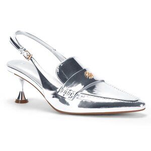 Coutgo Women’s Pointed Toe Pumps Slingback Kitten Heel Sandals Slip On Ankle Buc